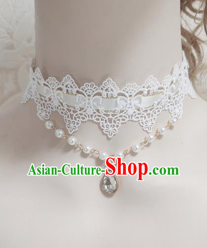 Top Grade Gothic Lace Necklace Handmade Necklet Accessories for Women