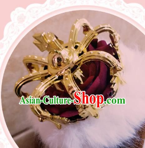 Top Grade Baroque Princess Royal Crown Handmade Hair Accessories for Women