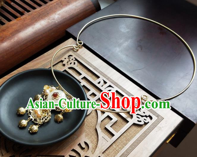 Traditional Chinese Ancient Princess Necklace Ming Dynasty Court Necklet Accessories for Women