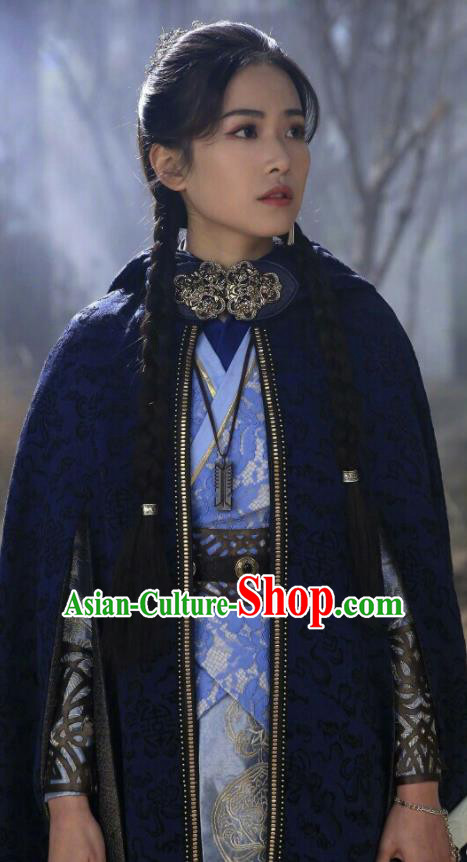 Chinese Drama Fights Break Sphere Ancient Nobility Lady Swordsman Nalan Yanran Hanfu Dress for Women