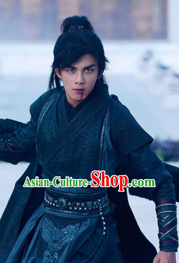 Drama Fights Break Sphere Ancient Chinese Civilian Swordsman Xiao Yan Wu Lei Costumes for Men