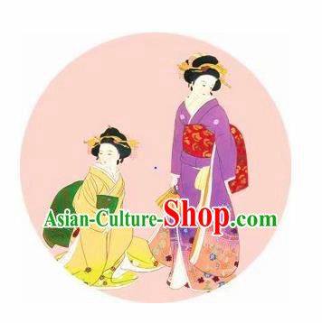 Japanese Handmade Printing Kimono Geisha Oil Paper Umbrella Traditional Dance Umbrellas