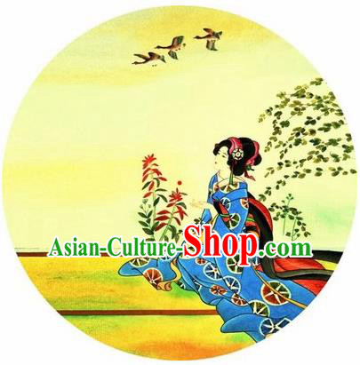 Japanese Handmade Printing Yellow Oil Paper Umbrella Traditional Dance Umbrellas