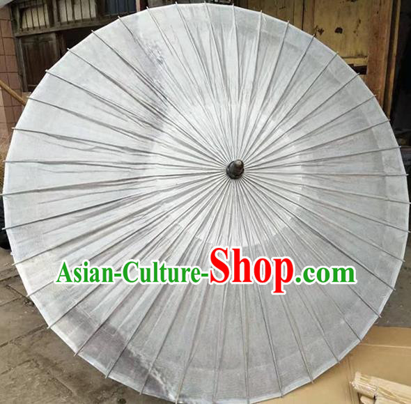 Chinese Handmade White Oil Paper Umbrella Traditional Decoration Umbrellas