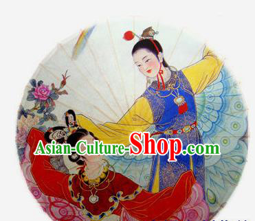 Chinese Handmade Printing Jia Baoyu Lin Daiyu Oil Paper Umbrella Traditional Decoration Umbrellas