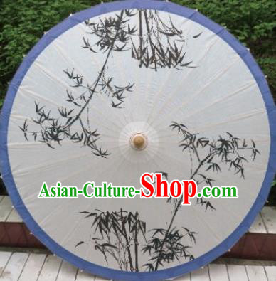 Chinese Classical Dance Printing Bamboo Handmade Paper Umbrella Traditional Decoration Umbrellas