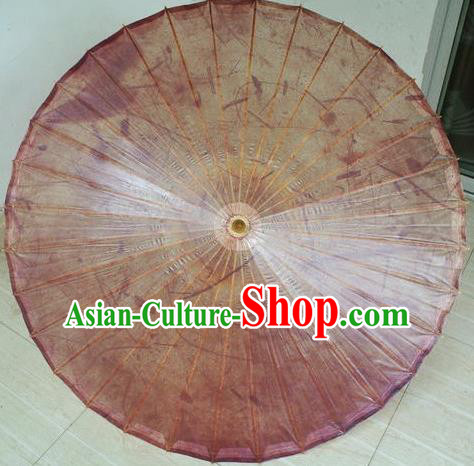 Chinese Classical Dance Handmade Brown Paper Umbrella Traditional Decoration Umbrellas