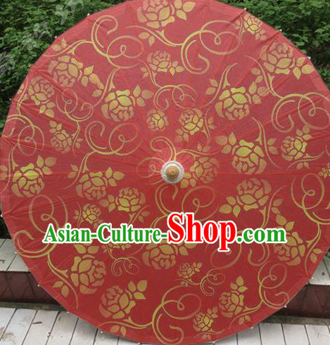 Chinese Classical Dance Handmade Red Paper Umbrella Traditional Decoration Umbrellas