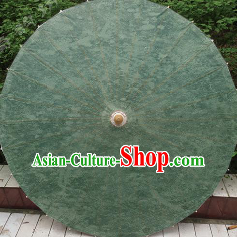 Chinese Classical Dance Handmade Green Paper Umbrella Traditional Decoration Umbrellas