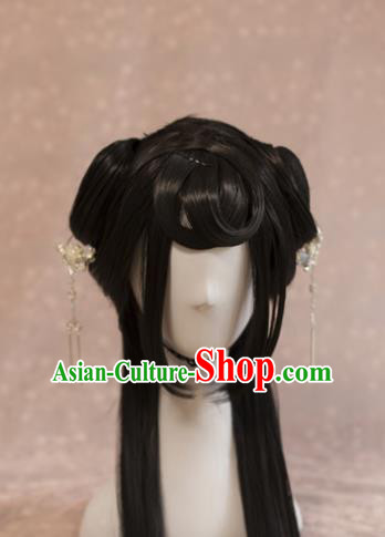 Traditional Chinese Ancient Princess Wigs Cosplay Goddess Chignon for Women