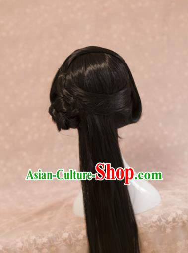 Traditional Chinese Ancient Princess Wigs Han Dynasty Cosplay Goddess Chignon for Women