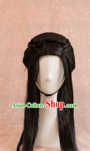 Traditional Chinese Ancient Tang Dynasty Princess Wigs Cosplay Goddess Chignon for Women