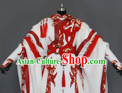 Customize Chinese Traditional Cosplay Taoist King Costumes Ancient Swordsman Clothing for Men