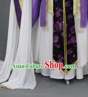 Customize Chinese Traditional Cosplay Taoist Priest Purple Costumes Ancient Swordsman Clothing for Men