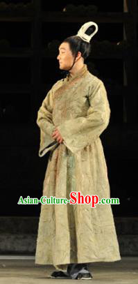 Chinese Drama Fu Sheng Ancient Qin Dynasty Prince Green Clothing Stage Performance Dance Costume for Men