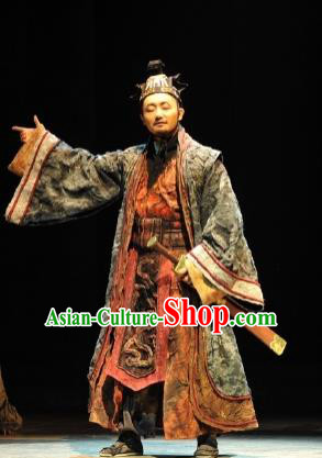 Chinese Drama Fu Sheng Ancient Qin Dynasty Chancellor Clothing Stage Performance Dance Costume for Men