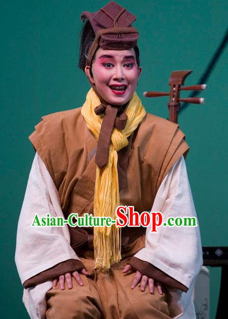 The Legend of Chunqin Shaoxing Opera Scholar Khaki Kimono Clothing Stage Performance Dance Costume for Men