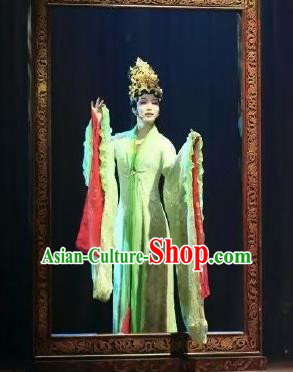 Chinese Zhaojun Chu Sai Ancient Court Classical Dance Dress Stage Performance Costume and Headpiece for Women