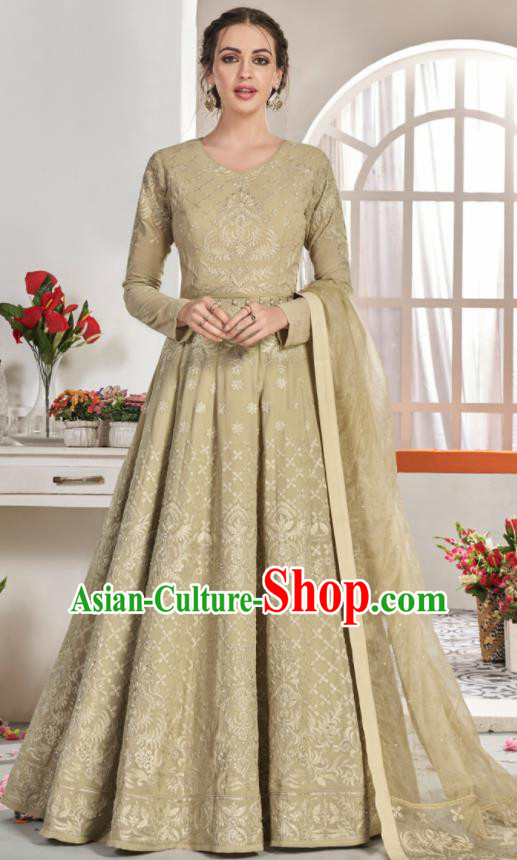 Asian Indian National Lehenga Bollywood Kelly Georgette Embroidered Dress India Traditional Costumes for Women