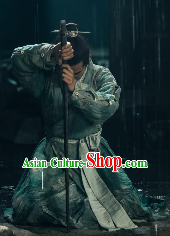 Chinese Drama Ancient Swordsman Clothing Novoland Eagle Flag Crown Prince Lv Guichen Liu Haoran Replica Costumes for Men