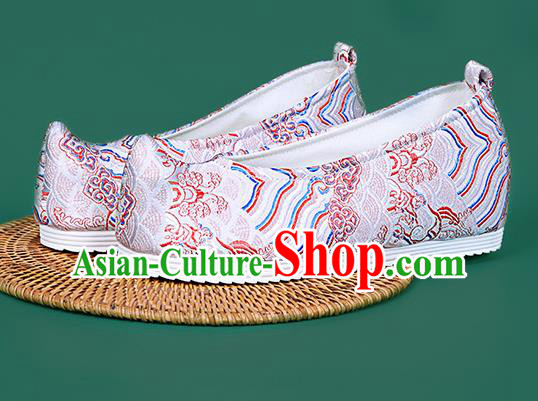 Chinese National Brocade Shoes Traditional Hanfu Shoes Princess Shoes Opera Shoes for Women