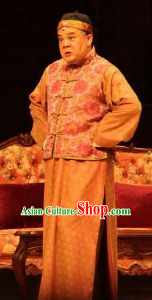 Chinese Unsurpassed Beauty Of A Generation Ancient Qing Dynasty Ministry Councillor Clothing Stage Performance Dance Costume for Men