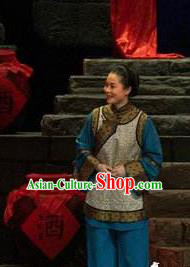 Chinese Moon Shines On Sugarbush Ferry Farmwife Dance Dress Stage Performance Dance Costume and Headpiece for Women
