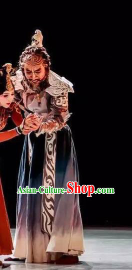 Lady Zhaojun Chinese Han Dynasty Mongol Nationality King Clothing Stage Performance Dance Costume for Men