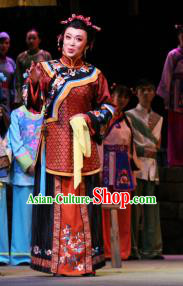 Chinese Moon Shines On Sugarbush Ferry Dance Dowager Countess Dress Stage Performance Dance Costume and Headpiece for Women