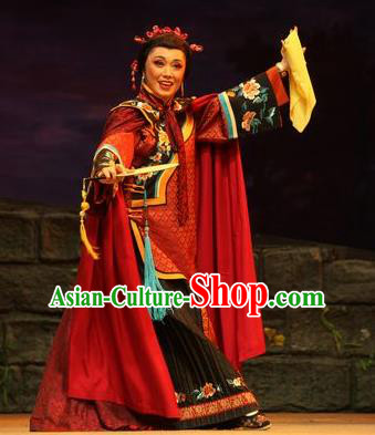 Chinese Moon Shines On Sugarbush Ferry Dance Dowager Countess Dress Stage Performance Dance Costume and Headpiece for Women