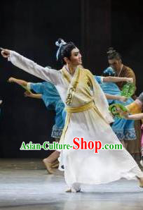 Su Dongpo in Hainan Chinese Ancient Scholar Classical Dance Clothing Stage Performance Dance Costume for Men