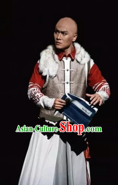 Nostalgia Is A Disease Chinese Ancient Qing Dynasty Prince Clothing Stage Performance Dance Costume for Men