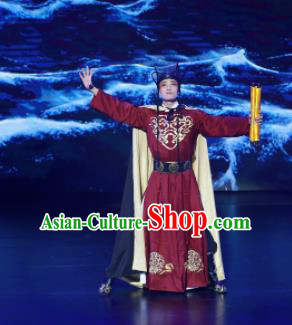 Meet Millennium Chinese Ancient Eunuch Clothing Stage Performance Dance Costume for Men