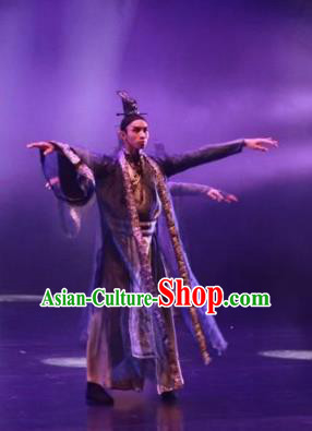 Meet Millennium Chinese Ancient Swordsman Dance Clothing Stage Performance Dance Costume for Men