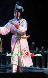 Su Wu In Desert Chinese Peking Opera Pink Dress Stage Performance Dance Costume and Headpiece for Women