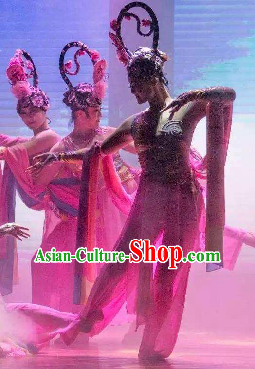 Ganzhou Musical Dance Chinese Classical Dance Dress Stage Performance Dance Costume and Headpiece for Women