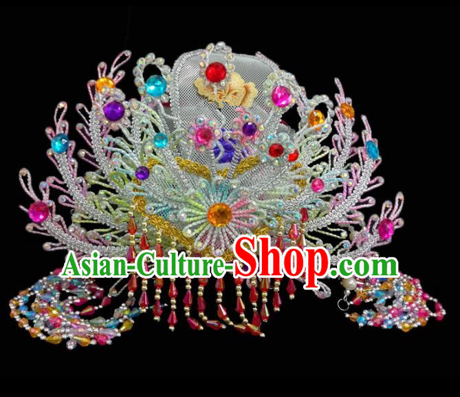 Chinese Traditional Beijing Opera Hair Accessories Peking Opera Diva Phoenix Coronet for Adults