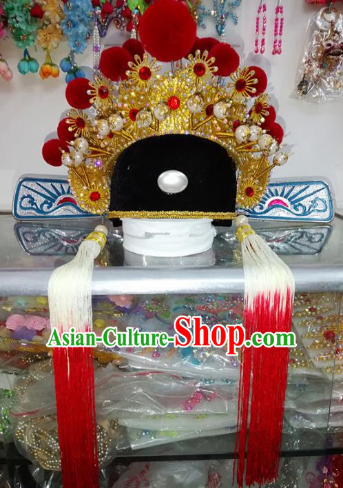 Chinese Traditional Beijing Opera Niche Hat Peking Opera Number One Scholar Headwear for Adults