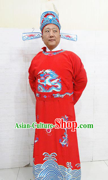 Chinese Traditional Beijing Opera Niche Robe Peking Opera Scholar Bridegroom Costume for Adults