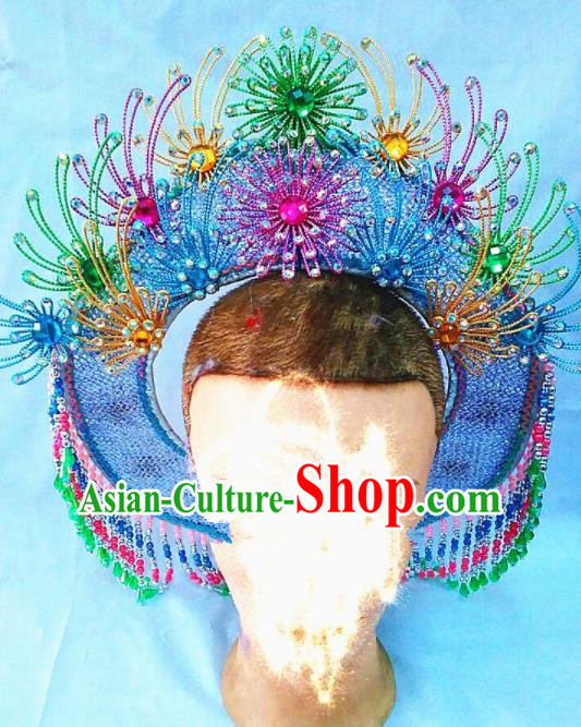 Chinese Traditional Beijing Opera Fisher Maiden Hat Hair Accessories for Adults