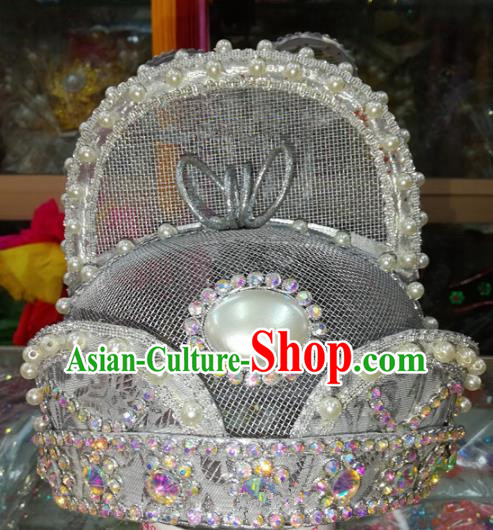 Chinese Traditional Beijing Opera Emperor Hat Peking Opera Headwear for Adults