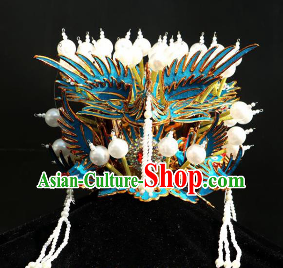 Chinese Traditional Beijing Opera Hair Accessories Peking Opera Pantaloon Old Women Phoenix Coronet