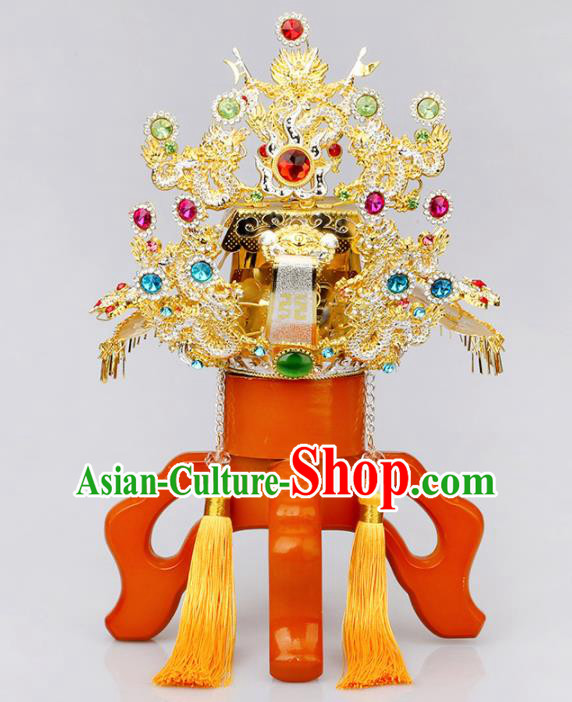 Chinese Traditional Religious Hair Accessories Taoism Feng Shui Town God Hat