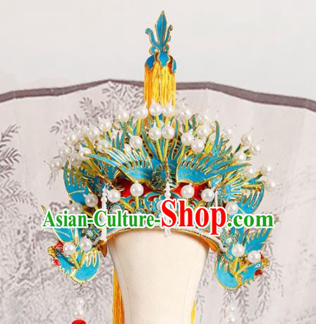 Chinese Traditional Beijing Opera Phoenix Coronet Hair Accessories Ancient Kun Opera Imperial Consort Headwear