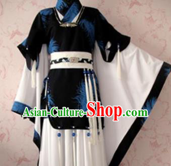 Chinese Ancient General Nobility Childe Costume Traditional Cosplay Swordsman Clothing for Men