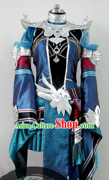 Chinese Ancient Female Swordsman Costume Traditional Cosplay Heroine Dress for Women