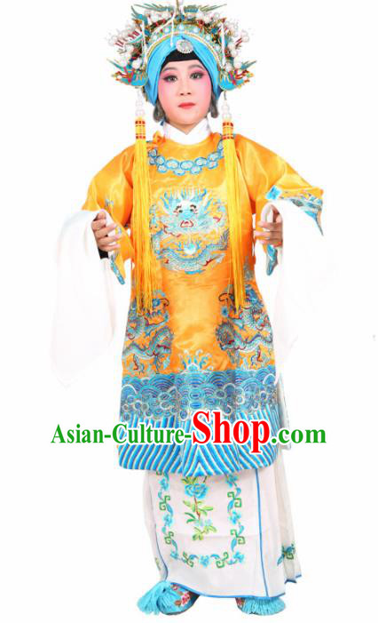 Traditional Chinese Beijing Opera Children Costume Peking Opera Pantaloon Embroidered Robe for Kids