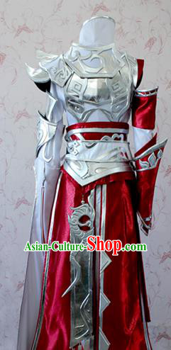 Chinese Ancient Swordswoman Costume Traditional Cosplay Female Knight Armor Clothing for Women