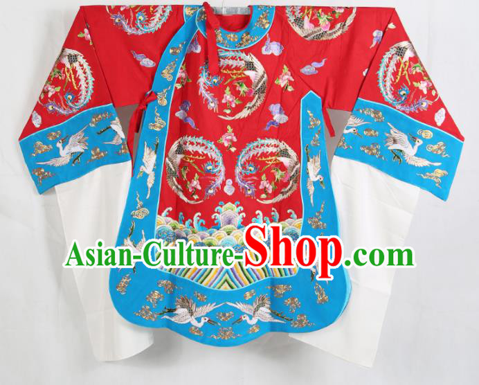 Traditional Chinese Beijing Opera Costume Peking Opera Imperial Concubine Red Embroidered Robe
