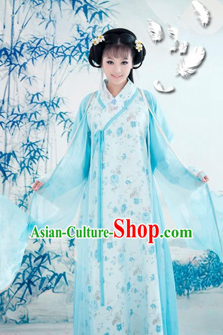 Traditional Chinese Song Dynasty Young Lady Hanfu Dress Ancient Princess Historical Costume for Women